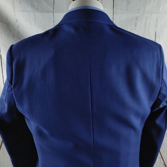 Jos A Bank 1905 The New Tradition Custom Made 41L Wool 2 Button Blue Suit Blazer - Picture 7 of 13
